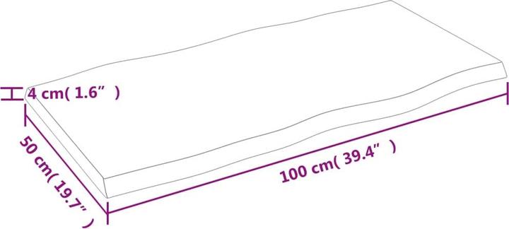 Produktbild VidaXL Nili (100 x 50 x 4 cm)