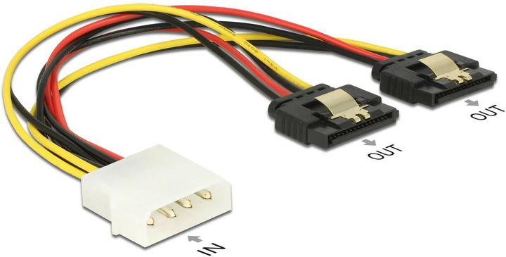 Produktbild Delock Molex Stecker - 2x SATA Stromadapter