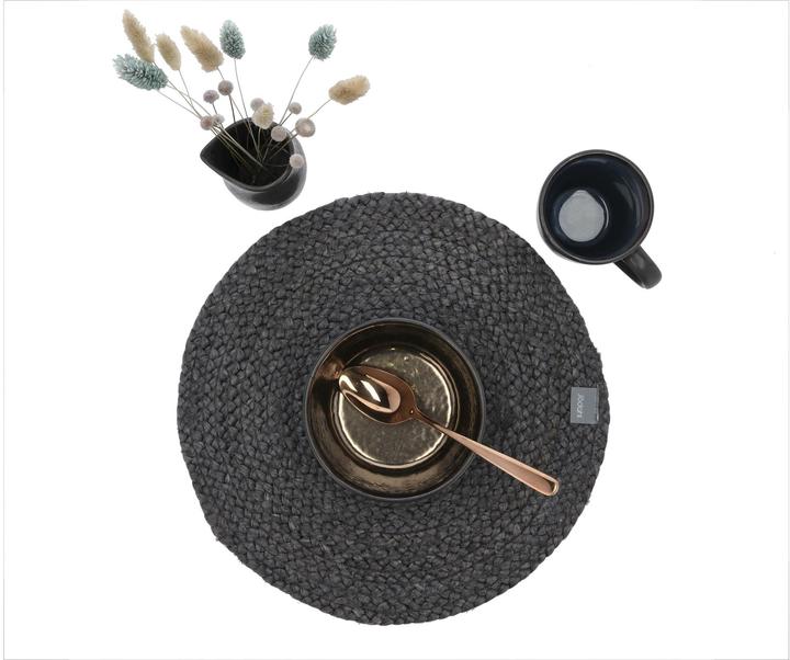 Actual product image Södahl Placemat Its all Ø 35 cm, Black (1 x, 2 x 40 x 40 cm)