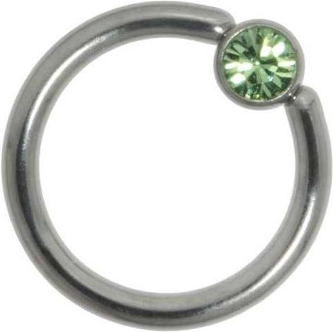 Produktbild Bijouteria 1.2mm Piercingstab (Edelstahl, Swarovski Kristall)