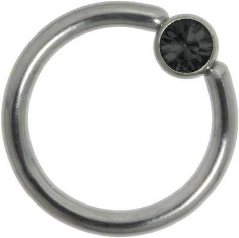 Produktbild Bijouteria 1.2mm Piercingstab (Edelstahl, Swarovski Kristall)