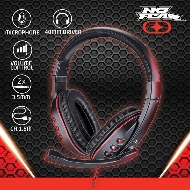 Produktbild No Fear Headset gaming w/1.5m cable (Kabelgebunden)