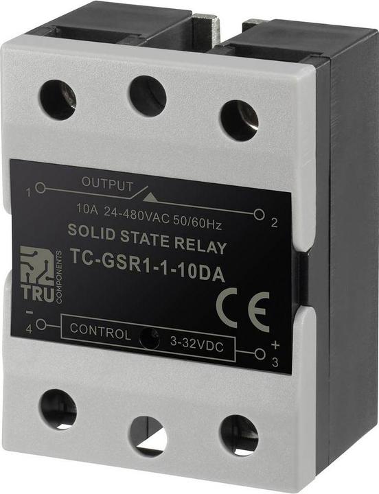 Produktbild Tru Components Halbleiterrelais TC-GSSR-1-10DA 10 A Schaltspannung max. 32 V/DC