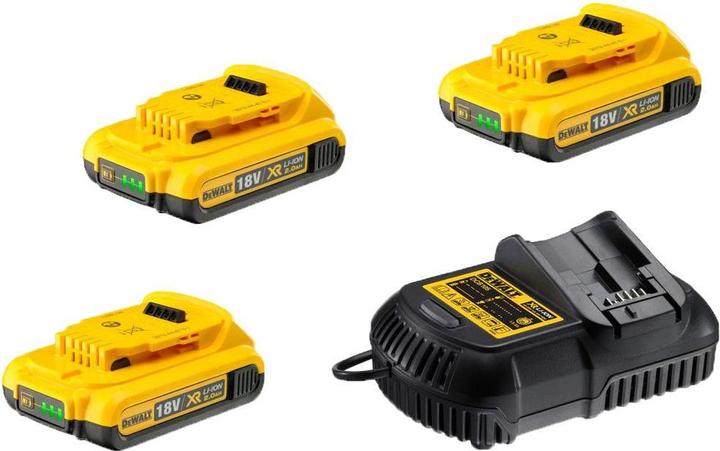 Produktbild DeWalt DEVAL Ladegerät DCB115 + 2x2,0Ah DCB115D3 (18 V)