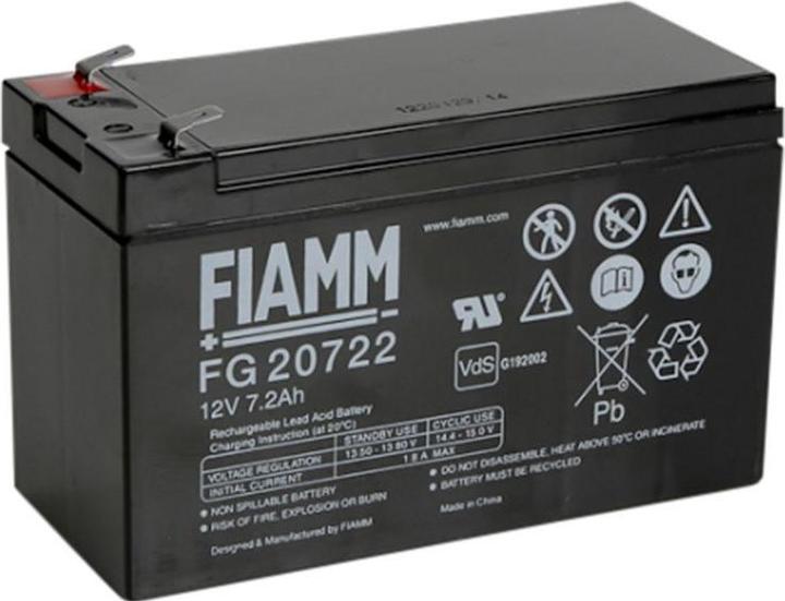 Immagine prodotto Jewo Batteria di backup al piombo-gel Fiamm-GS 7,2Ah/12V 6,3mm contatti a spina senza manutenzione per