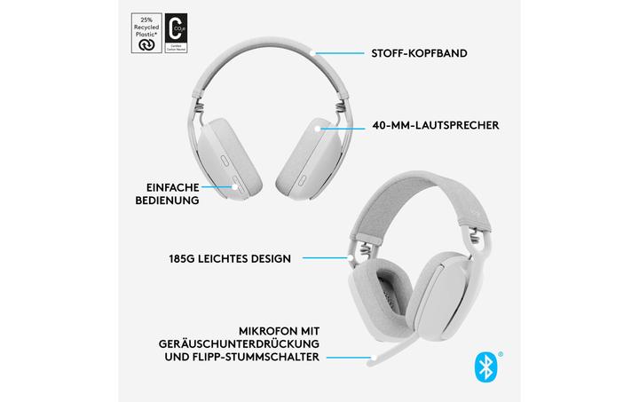 Immagine prodotto Logitech Zone Vibe 100 (Senza fili, USB-C)
