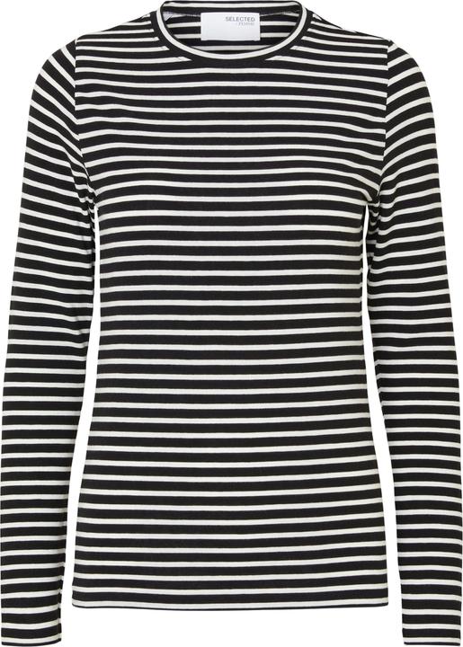 Image du produit Selected Femme Gestreiftes Oberteil mit langen Ärmeln (S)