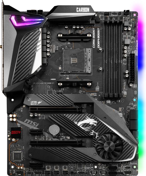 Produktbild MSI MPG X570 Gaming Pro Carbon Wifi (AM4, AMD X570, ATX)