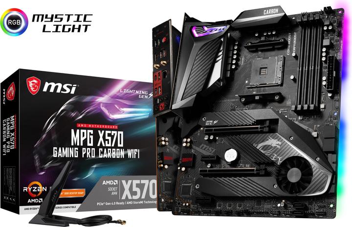 Produktbild MSI MPG X570 Gaming Pro Carbon Wifi (AM4, AMD X570, ATX)