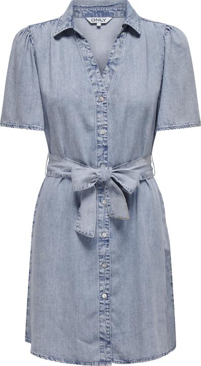 Actual product image Only Regular fit Shirt collar Boxy sleeves Short dress Denim dress (M)