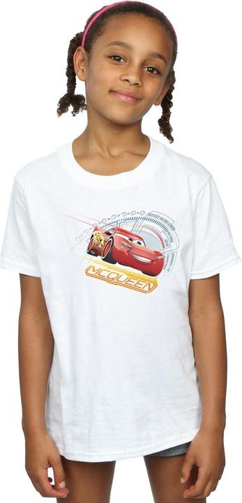 Actual product image Cars Girls Lightning McQueen Cotton T-Shirt (152, 158)