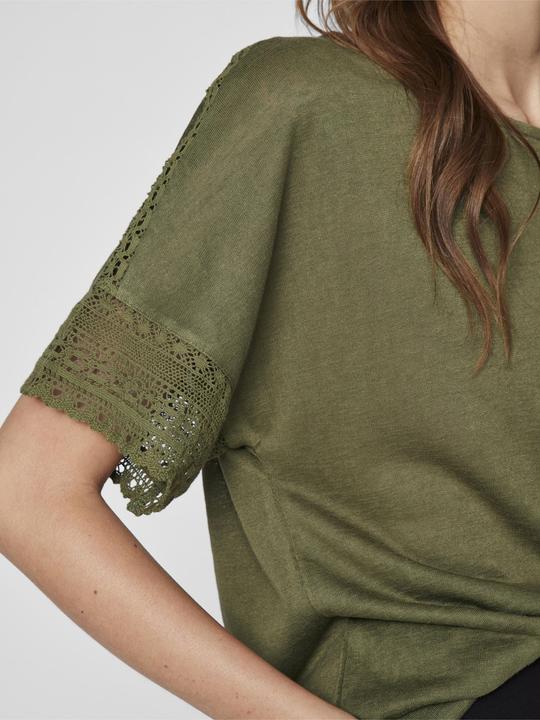Actual product image Vila Round neck top with short sleeves (XS)