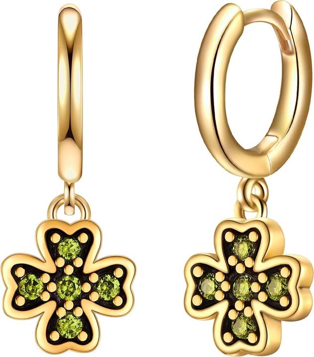 Glanzstücke München Damen Ohrringe Kleeblatt Sterling Silber - 34594 (Sterling Silber)