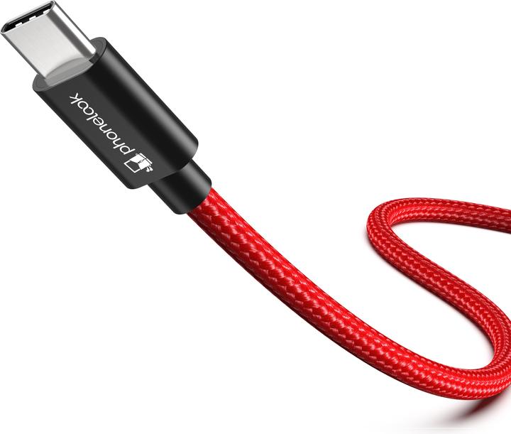Actual product image PhoneLook Long charging cable (3 metres) USB-C to USB-A nylon (3 m)