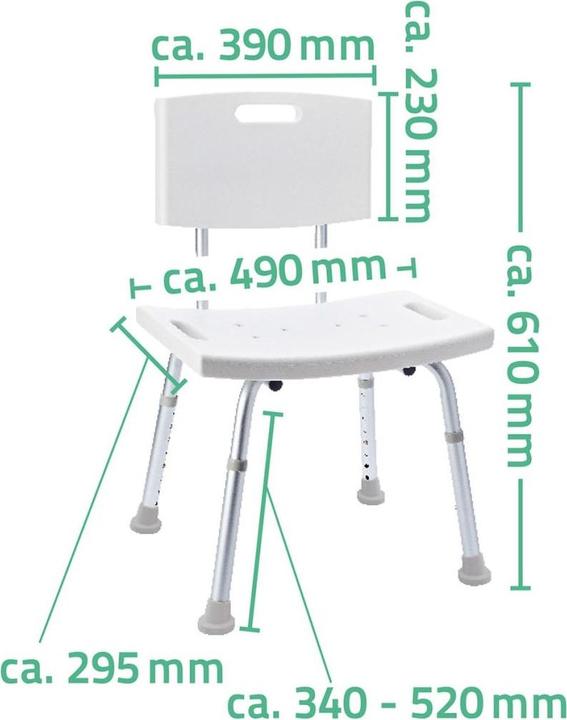 Image du produit Ridder Chaise de bain (100 kg)