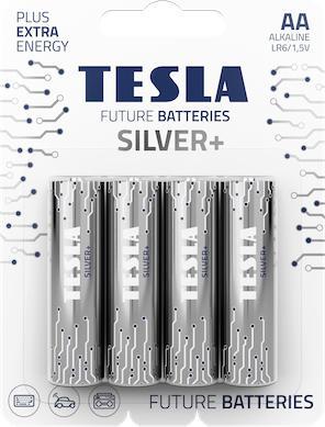 Image du produit Tesla - baterie AA SILVER+, 4 ks, LR06 (4 pcs, AA, 4 mAh)