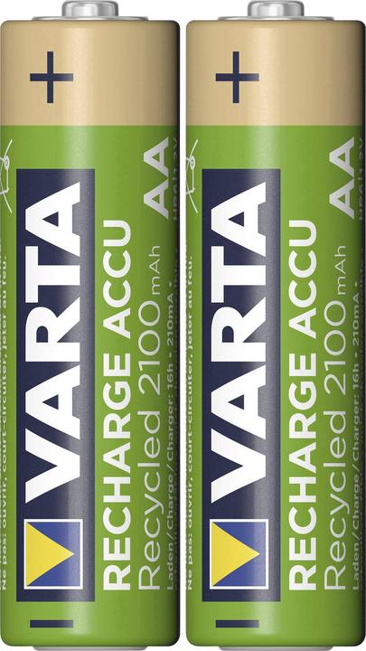Actual product image Varta Battery AA Recycled AA 2100mAh Pack of 2 (2 pcs., AA, 2100 mAh)