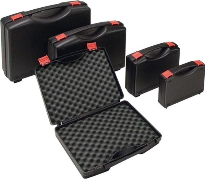 Image du produit WAG Mallette en plastique L450xl360xH140 mm PP 1 poignée avec garniture en mousse noire (1 pièces)