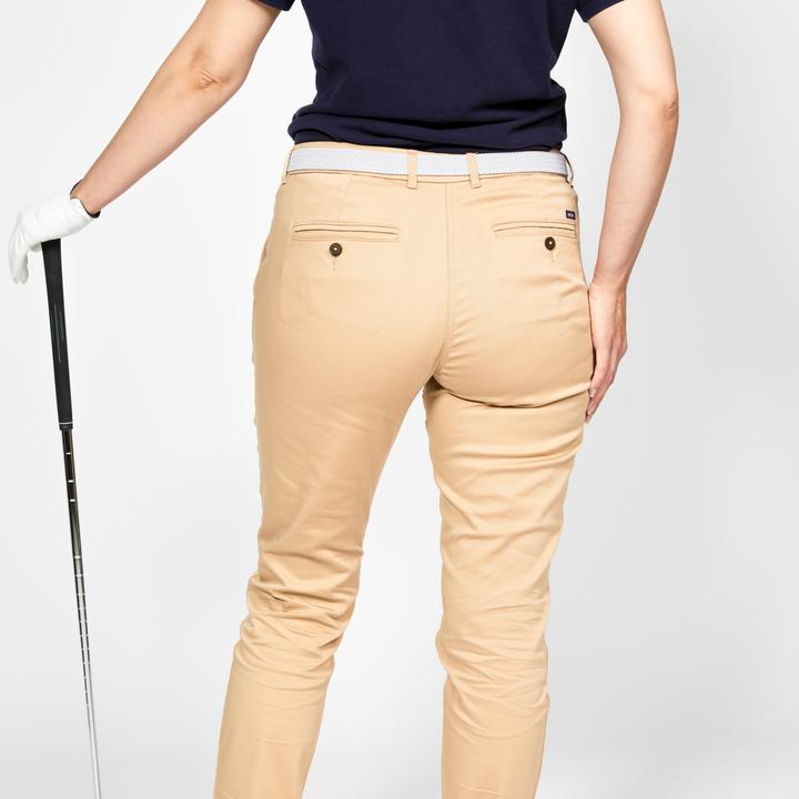 Produktbild Inesis Women's Golf Chino Cotton Trousers - MW500 Beige (30)