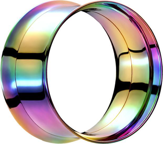 Produktbild Star Piercing Flared Tunnel farbig mit Schraubewinde (Chirurgenstahl 316L)