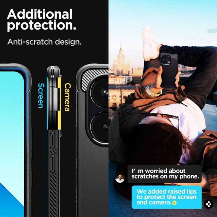 Immagine prodotto Spigen Custodia Rugged Armor per Xiaomi Redmi Note 13 4G / LTE - nero opaco (Xiaomi Redmi Note 13 4G)