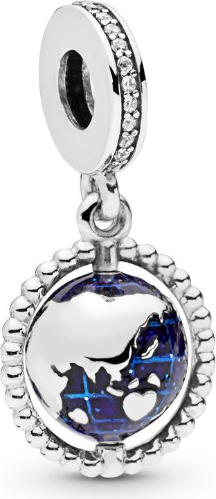 Pandora Hänger Spinning Globe (Schmuckstein, Silber 925)