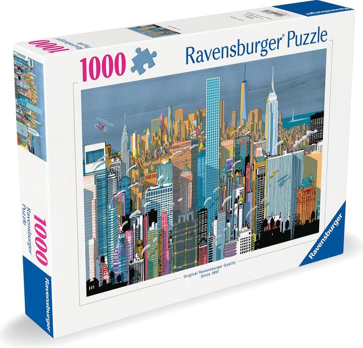 Actual product image Ravensburger Puzzle 12000784 I am New York - 1000 piece jigsaw puzzle for adults aged 14 and over (1000 pieces)