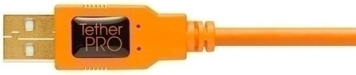 Image du produit Tether Tools Câble TetherPro USB 2.0 vers Micro-B 5 broches, 4,6 m Orange (4.60 m, USB 2.0)
