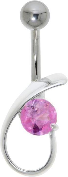 Image du produit Bijouteria Piercing nombril (Acier inoxydable, Argent 925, Zircone)