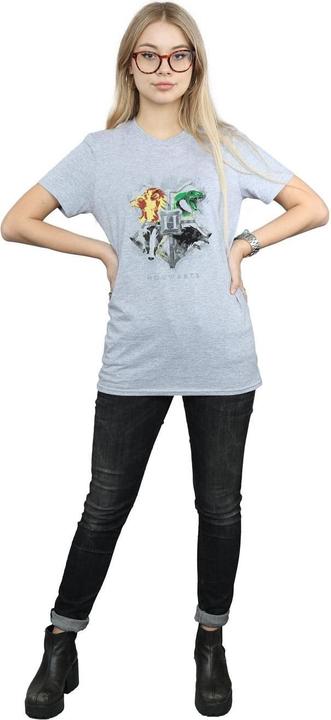 Image du produit - T-shirt HOGWARTS PAINTED CREST - Femme (XL)