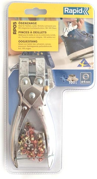 Actual product image Rapid RP05 Eyelet pliers + 100 eyelets (275 mm)
