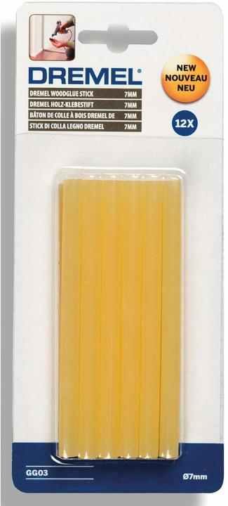 Actual product image Dremel Transparent glue sticks, wood, high temperature, 65 g, Ø 7mm (12 pieces)