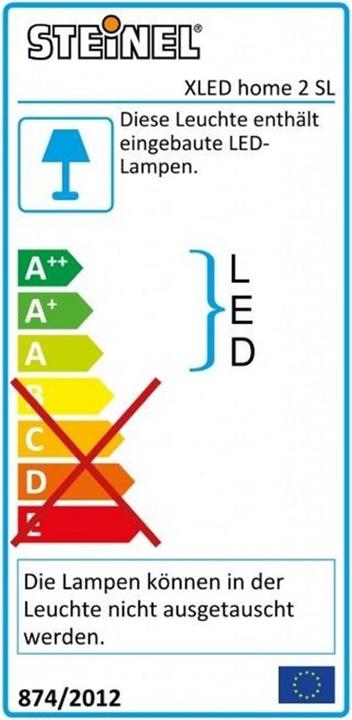 Energie-Label Steinel XLED Home 2 (1484 lm, IP44)