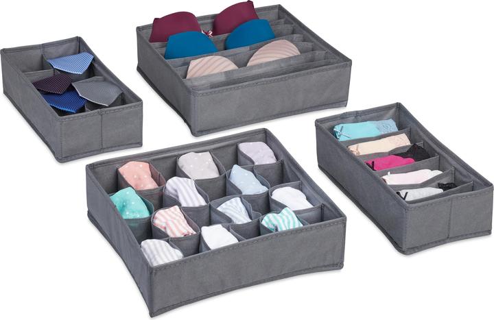 Image du produit Relaxdays Organiseur de sous-vêtements (32 x 32 x 9 cm, 9.20 l)