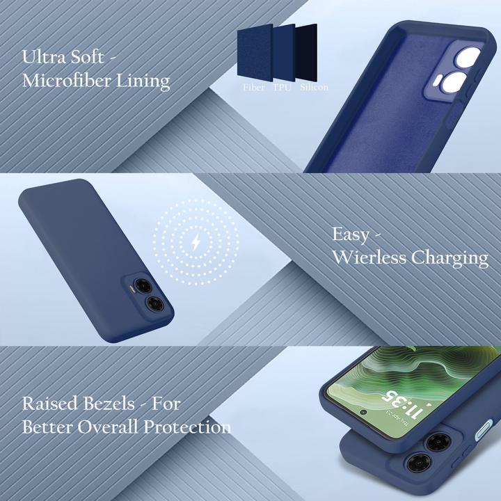 Actual product image Cadorabo Case for Motorola Moto G35 TPU Liquid Silicone Cover (Motorola Moto G35)