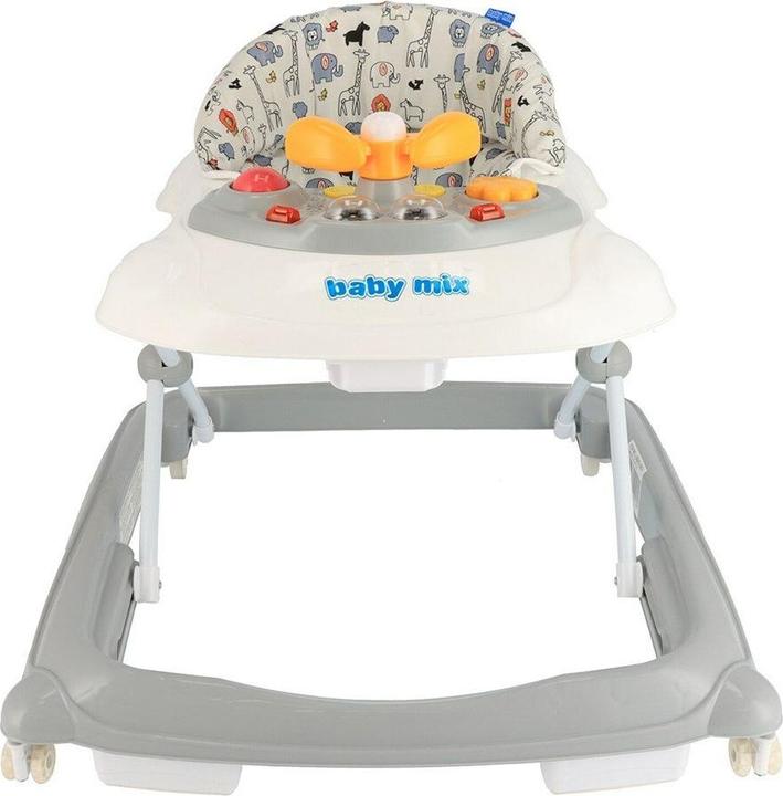 Actual product image Baby Mix 47976 Gehwagen Mit Lenker Silikonräder Grau