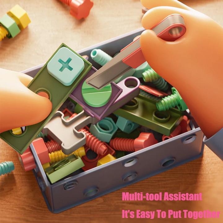 Produktbild Activity Board DIY Schraube Reparatur Kit Spielzeug für Kinder Mutter Demontage Montage Werkzeug Set Kreative 3D