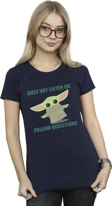 Image du produit Star Wars - T-shirt THE MANDALORIAN GROGU DOES NOT LISTEN - Femme (S)