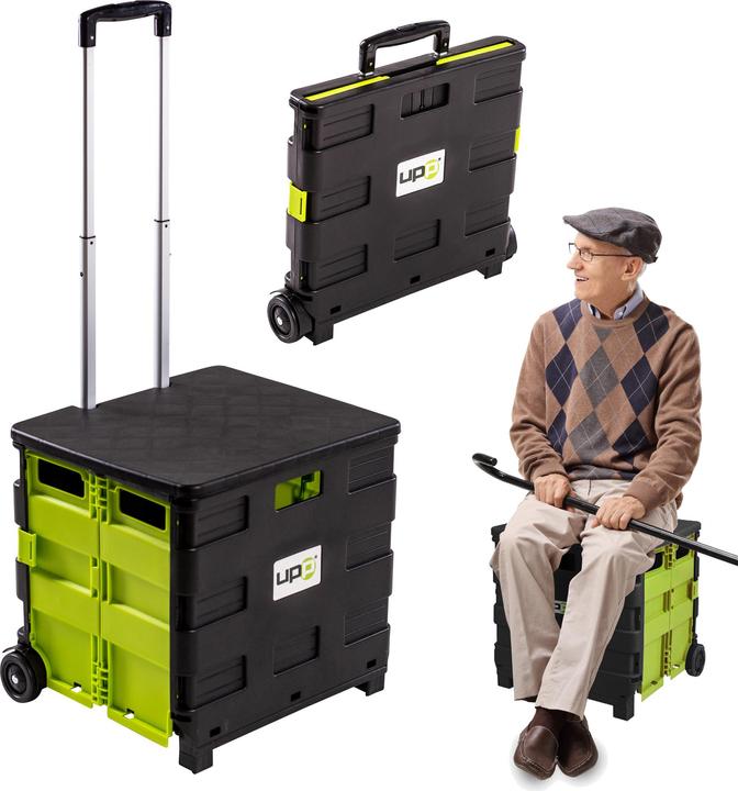 Actual product image UPP Shopping cart + lid Shopping trolley Carrying basket Shopping basket