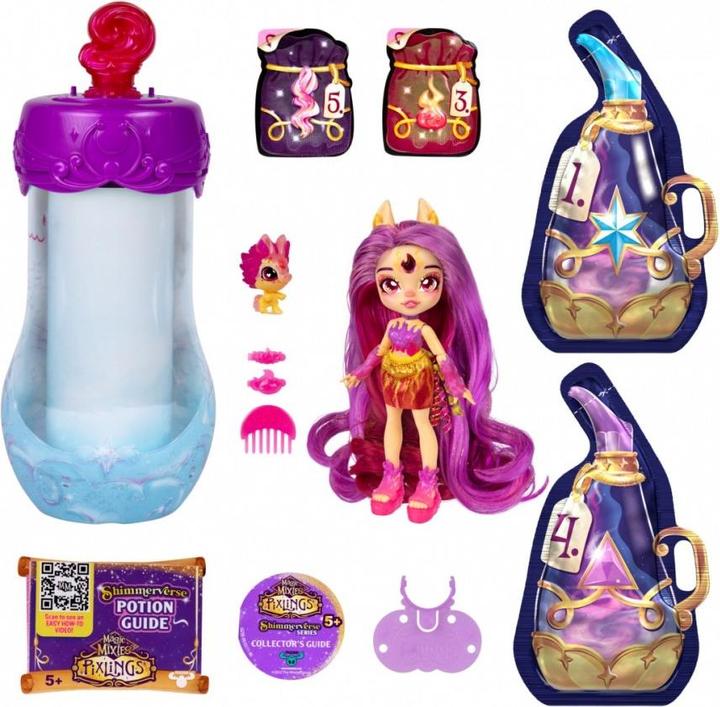 Actual product image Magic mixies pixlings galaxy hair doll single pk pippa (30530)