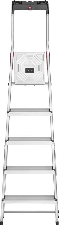 Immagine prodotto Hailo L60 StandardLine, scaletta di sicurezza in alluminio, 5 gradini (Scala doppia, 184 cm)