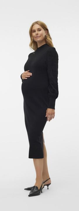 Image du produit Vero Moda Maternity Coupe ajustée Haut fermé Manches ballon Robe midi Robe en maille (M)
