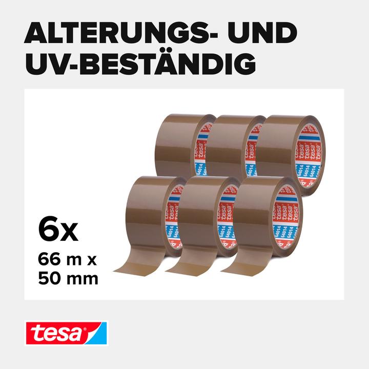 Produktbild tesa 6x tesapack 64014 Paketklebeband (50 mm)