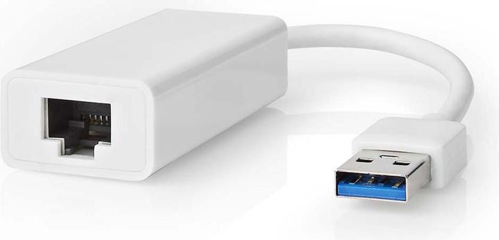 Actual product image Nedis USB-A Adapter | USB 3.2 Gen 1 | USB-A male | RJ45 female | 1 Gbps | 0.20 m | Round | Vernick