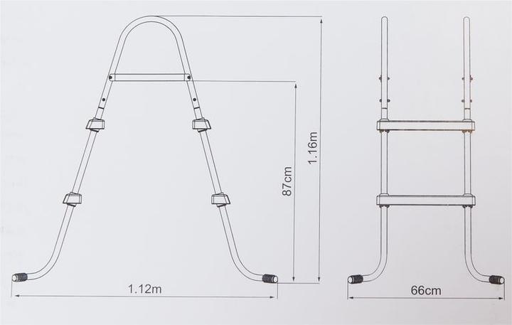 Actual product image Bestway Stairway surface swimming pool