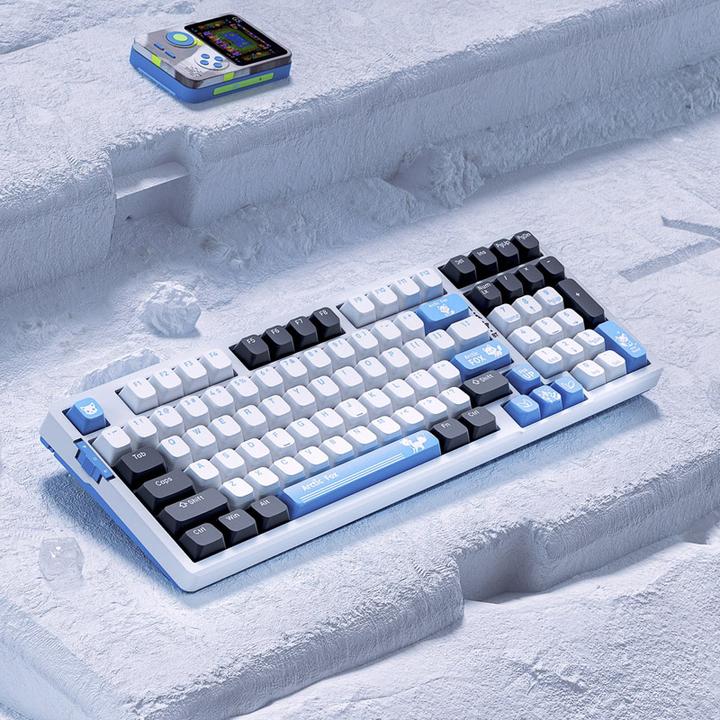 Actual product image VGN V98Pro V2 Gaming Keyboard, Arctic Fox - Limited Edition (US) (US, Cable)