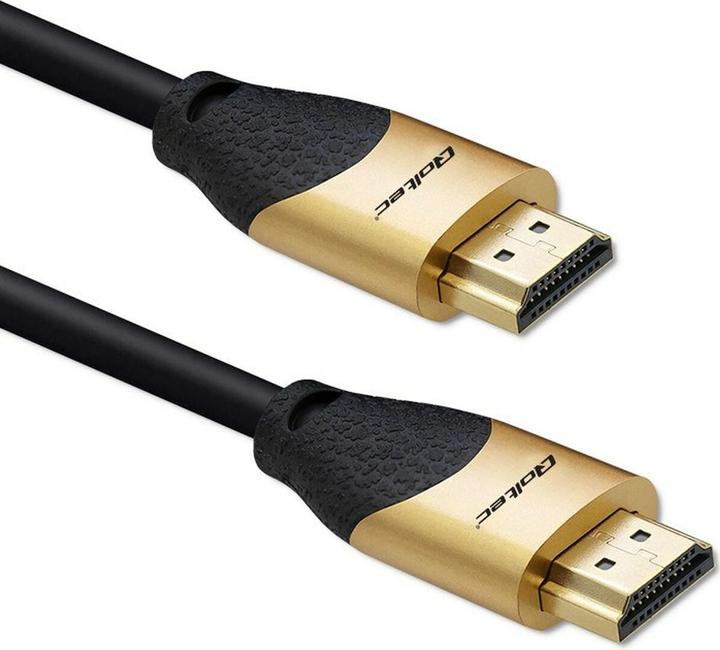 Productafbeelding Qoltec kabel HDMI v2.1 Ultra hoge snelheid 8K | 60Hz | 26AWG | GOUD | 5m (5 m, HDMI)
