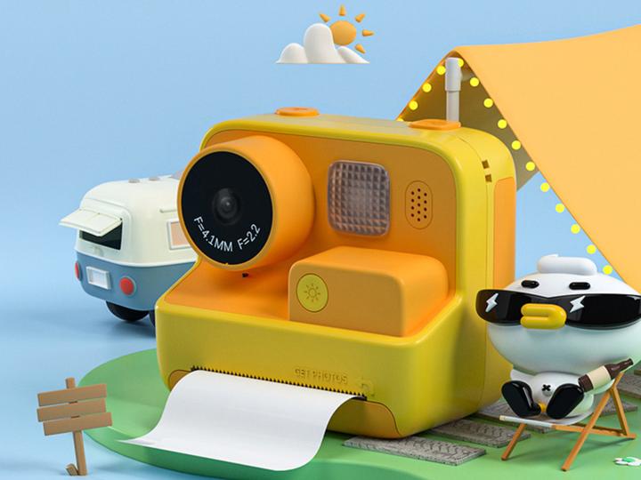 Immagine prodotto VR Shinecon Macchina fotografica per bambini PolaroKid giallo