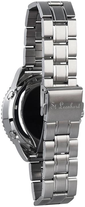 Immagine prodotto St. Leonhard Orologio da polso radiocontrollato da uomo, a energia solare (Orologio digitale, Orologio da polso analogico, Pedometro)