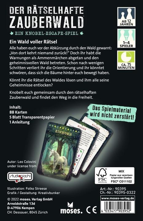 Actual product image The mysterious enchanted forest (German)